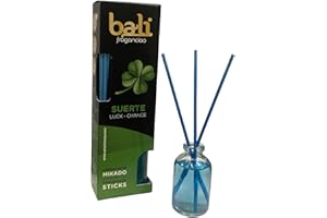 Bali fragancias Ambientador Mikado SUERTE Difusor con varillas de ratán para tu salón, comedor o cualquier estancia de tu hogar, fragancias seleccionadas, Aromaterapia, Perfumado (30 ml)
