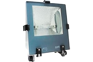 7H DAYRON Dayron 09950 - Proyector exterior de halogenuro, 70W, 4000K, luz blanca 2000H, bombilla incluida R7S IP65