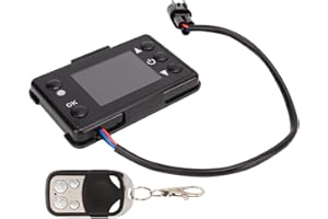 AQXREIGHT Sterownik Ogrzewania Postojowego, Ogrzewanie Postojowe 12 V/24 V Monitor LCD Przełącznik Pilota Zestaw do Samochodów Ciężarowych Pojazdy Statki
