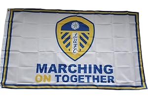 LEEDS UNITED F.C. Leeds United colours flag 5 x 3 Marching on together