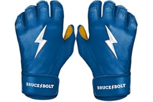 BRUCE BOLT Original Series Short Cuff Batting Gloves - Multiple Colors - Adult & Youth Sizes