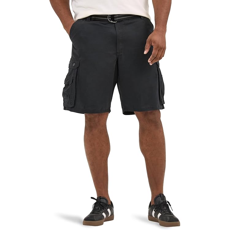 Wrangler Authentics Klassieke stretch cargoshort voor heren, Antraciet, 54