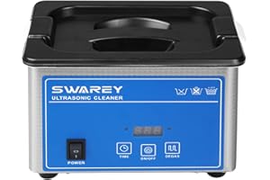 SWAREY 800ML Ultrasonic Cleaner 45000Hz Ultrasonic Jewellery Cleaner Professional Cleaner Machine with Basket and 18 Working Time Cleaner Ultrasonic for Cleaning Jewelry Rings Glasses Denture Watches