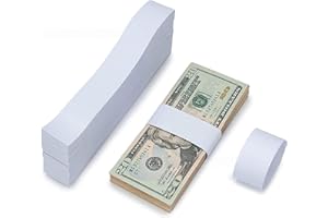 ZLKRHAK 300 Pieces Money Case, Coin Rolls, Money Banderole Banknote Counter, Money Banderole Banknote Bands