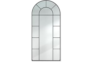 Antic by Casa Chic Espejo de Pared Grande, Espejo de Cuerpo Entero 120 x 57 cm, Espejo de pie Grande y Largo, Espejo de pie de Aluminio para Dormitorio y vestidor, Espejo de pie de Cuerpo Entero