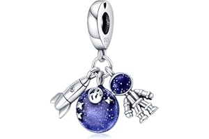 Annmors Family Heart Love Mom Charm for Bracelet Necklaces 925 Sterling Silver Bead Charm for Christmas Valentine's Day Happy Birthday Jewelry Gifts