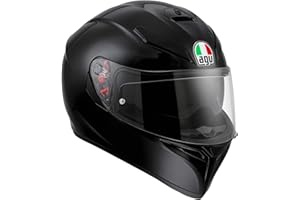 AGV 0301A4MY_003_XL K3 SV Solid Casco Moto Integral, Negro, XL