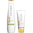 Matrix Biolage Smoothproof Shampoo (400ml) and Conditioner (196g) Combo Set with Camellia Seed Oil and Vitamin E Extracts, Sulphate Free Hair Shampoo and Conditioner for Dry Damaged Hair, Pack of 2