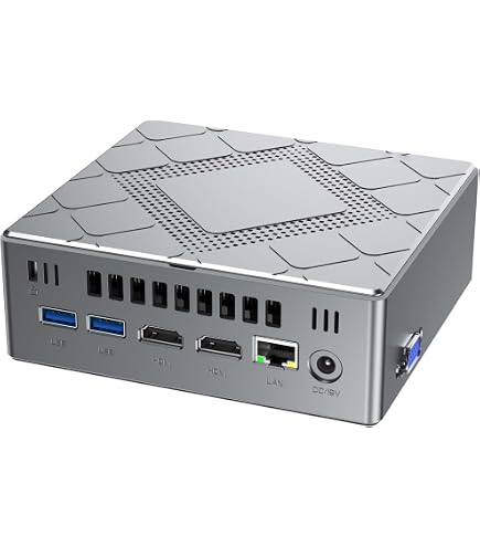 NiPoGi Mini PC Core I5-8259U, 16GB DDR4, 512GB M.2 SSD – Desktop Micro Con WiFi 5, BT 4.2, 4K, USB-C, VESA – Per Ufficio E Casa