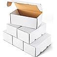 Sepamoon 6 Pcs 400 Count Trading Card Storage Box Trading Card Boxes Game Sport Card Cardboard Box Collectible Trading Card Cases for Baseball Card Football Card Basketball Card Storage