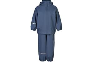 Celavi Dziecięca kurtka przeciwdeszczowa Pu Recycled Rain Set, niebieski (China Blue), 110