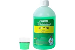 UIUZMAR pH Meter 7.00 Calibration Solution, 500ml pH 7.00 Calibration Fluid, pH Tester Buffer Solution with 30ml Container for pH Meter, pH Tester, pH Monitor, pH Probe, pH Electrode