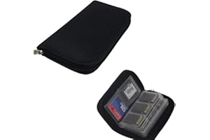 Egurs Speicherkarten Tasche mit 22 Schlitzen Speicherstick Organizer Aufbewahrungs Tasche für Micro SD SDHC