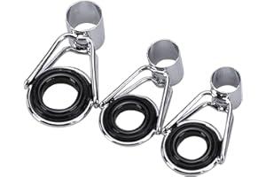 RITOEASYSPORTS Angelrute Führungs Ring, Edelstahl Keramik Set für Yoga, Meditation und Fitness - 45 Stück in 9 Größen