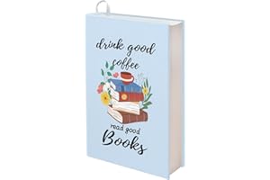 Kuiaobaty Copertina del libro con motivo floreale per la Bibbia, romanzo, amante dei libri regali Slip on Jacket panno lavabile in tessuto, leggere buoni libri