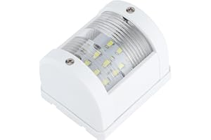 KIMISS Luce di Segnalazione per Barca, 12V/24V 135 Gradi 3W IP66 Lampada LED per Albero di Navigazione, Crociere e Pesca