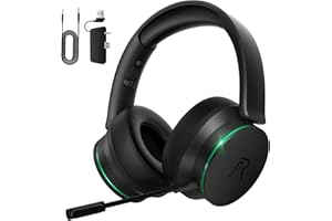 Gvyugke Casque de Jeu sans Fil pour Xbox Series X|S, PS5, PC, PS4, Mac, Switch
