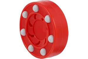 ABOOFAN Juego de Hockey sobre Ruedas Puck ProPuck Hockey Puck con Ruedas Hockey en línea Pucks Street Hockey Puck para Suelo Roller Hockey Juego Entrenamientos Rojo