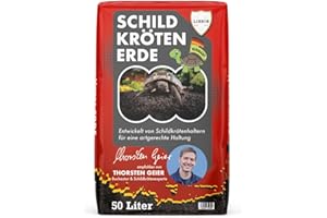 Linsor Schildkröten-Erde Natürliches Schildkrötensubstrat ohne Dünger | Perfekt für Landschildkröten & Reptilien | Feinkrümelig, grabfähig & nachhaltig | 50 Liter
