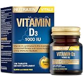 Nutraxin Vitals D3 Vitamin 1000 IU 25 mcg 120 Tablet Takviye Edici Gıda