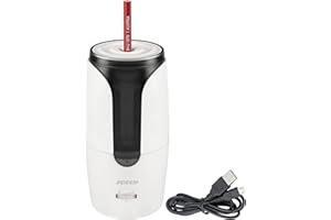 ‎JOLLY JOLLY Herbert Electric Sharpener Large Electric Sharpener for All Pencils, Also for Fine Artist Pencils and Full Lead Pencils with Auto Stop White
