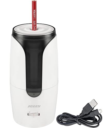 Temperamatite elettrico JIJICZ 6-12mm Usb E Batteria Temperamatite Elettronico Automatico Per Penne Spesse E Sottile Bambini Casa Scuola blu