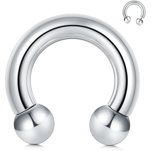 Set Da 6 Piercing A Cerchio In Acciaio Inossidabile - Per Labbra, Naso, Ombelico | Gioielli Corpo Briana Williams - Foto 11