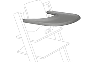 Stokke Vassoio, Storm Grey - Compatibile con Tripp Trapp Baby Set - Comodo da usare e pulire - In plastica senza BPA - Adatto per bambini dai 6 ai 36 mesi
