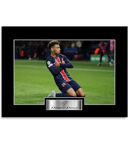 Poster Ousmane Dembélé PSG – Format A4, Photo Dédicacée Imprimée, Pour Fans Et Supporters, Envoi Protégé