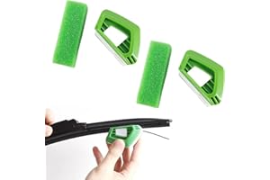 WLVINSON 2 Stück Scheibenwischer Schneider Schärfermit Schwämme Reinigungstücher,Scheibenwischer Reparatur,Wischblattschneider,Scheibenwischer Nachschneider,Wischerblätter,Sschärfercheibenwischer Schneider