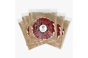 RODILLA & GONZALEZ Pack 5 Sobres Jamón de Cebo de Campo 75% ibérico Cortado a Cuchillo