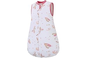 Miracle Baby Sleeping Bag 2.5 Tog 0-6 6-18 Months Baby Wearable Blanket 100% Cotton Winter Warm Baby Sleep Bag For Unisex Toddler Boys & Girls0-6 Months (Magic Cloud S)