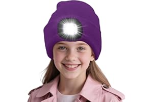 AWSOLAR LED Licht Mütze für Winter Warme