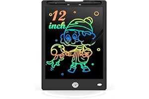 ＲＵＥＩＵＲＩ LCD Writing Tablet, 12 inch Large Colorful Screen Writing Pad Drawing Pad, Doodle and Scribbler Board for Kids,Colourful Screen Drawing Tablet Doodle Board w/Stylus Pen