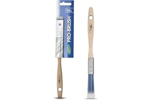 Axus Decor Pro Paint Brush (Blue Color) - 0.5"/12mm - For All Paints, Synthetic Filaments, Beavertail Handles, Rust-Resistant Stainless Steel, Compatible with Brushmate vapour boxes