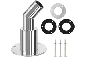 FASBET Thru Hull Exhaust Skin 24mm Stainless Steel Diesel Heater Exhaust Pipe for 24mm Tube Pipe Socket Hardware Diesel Heater Thru Hull Exhaust Skin Fitting (Bend Thru Hull Exhaust Skin 24cm)