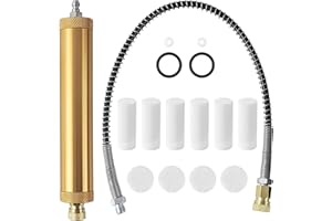 TAIPINTEE Zestaw 16 filtrów do sprężarki powietrza, pompa filtra powietrza PCP, separator wody i oleju, separator wody, separator wody i oleju, separator wody i oleju Q35 z wężem wysokociśnieniowym