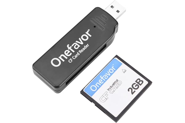 Onefavor Lecteur de Cartes Compact Flash, Lecteur/graveur USB de Carte mémoire Compact Flash CF (sans Carte CF)