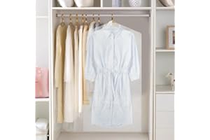 SIYINGSAERY 30 Stück Kleidersack Transparent Anzugtasche Kleidersäcke Kleider Sack Wasserdicht Kleiderhülle Kleiderschutz Kleiderschutzhüllen Anzugsack Abdeckung für Kleidung Anzüge (60 * 120)