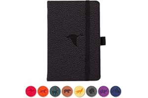 DINGBATS* NOTEBOOKS Dingbats - Quaderno Tascabile A Quadretti Wildlife, Black Duck, A6 - Copertina Rigida - Carta A Prova Di Inchiostro Color Crema Da 100 G/mq