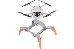 ISOI Mini 2 stopki lądowe, DJI Mini 2 Spider Leg Foldable Extension Kit for DJI Mini 2 Accessories (szaro-pomarańczowy) (Mini 3 Pro)