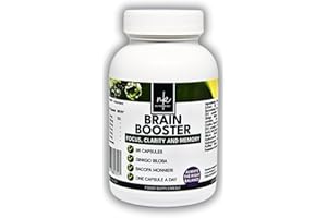 Ginkgo Biloba High Strength by NutraKing (96 Capsules) - Brain Supplement for Focus with Ginkgo Biloba (500mg), Bacopa Monnieri (1200mg), Choline (50mg), Rosemary Leaf (250mg)