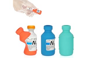 ‎YOUSHARES YOUSHARES 3 Stück Insulin Flaschen Schutz - Silikonhülle für Insulinflaschen Diabetes Care, Silikonschutzhülle zum Schutz der Insulinampulle vor dem Zerbrechen, Blau, Orange, Grün Jeweils eins