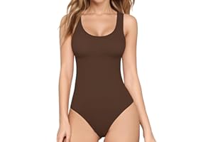 ALGALAROUND Body da donna senza maniche scollo rotondo a maniche corte, senza maniche, elegante, sexy, estivo, in cotone, vestibilità aderente, top