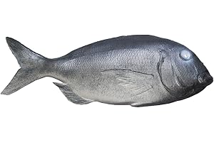 ERRO Brassette grigio – Pesce finta plastica stampaggio a iniezione, 13414, accessorio teatrale, riproduzione di pesce, decorazione per feste a tema, idea regalo, forniture per la ristorazione