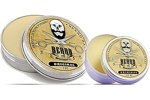 Beard Balm & Mustache Wax Styling Set (Original). 30ml Beard Balm & 15ml Mustache Wax. Conditioning, Strengthening and Styling Money Saving Combo from The Beard and The Wonderful.