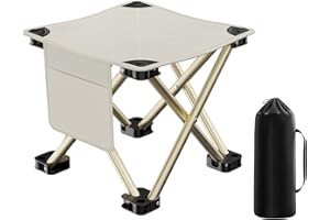 Fadcaer Outdoor Folding Stool, Camping Stool, Lightweight Portable Picnic Fishing Stool with Carry Bag, Folding Camping Stool, Portable Camping Chair, Folding Stool for BBQ Walking Hiking Fishing