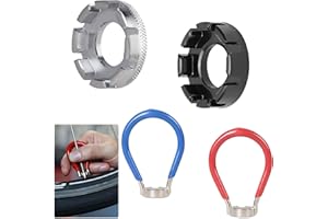 VAGAW Spoke Wrench,4pcs Bike Spoke Key Tool Spanner,Bicycle Wheel Spoke Truing Tool Bike Rim Correction Kit Spoke Adjuster,Bicycle Spoke Wrench Tool,for Adjust Repair Cycling Wheel Tension