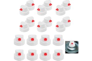 VILLCASE Aerosol can Spray Head Replacement Nozzle with Rubber Gasket Fan Spray Paint Cap for Automotive Paintwork and Graffiti Crafts