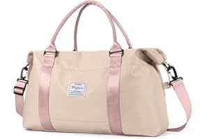 BJLFS Bolsa de Gimnasio para Mujer, Bolsa de Viaje, Bolsa de Cabina Grande Ryanair, Bolsas de Lona, ​​Bolsa de Noche, Bolsa de Gimnasio Impermeable Ligera, Bolsa de Equipaje de Mano para Hombres